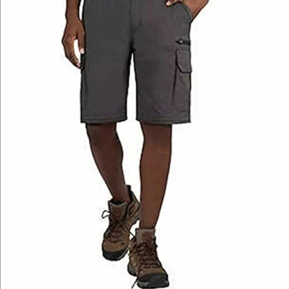 NWT BC Clothing Men's Convertible Pants / Shorts Charcoal, XL x 30 - Picture 5 of 8